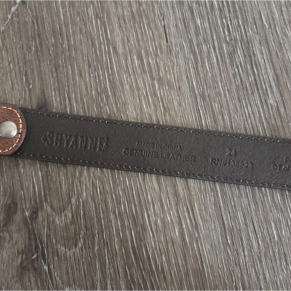 Shyanne Girls' Embossed Floral Boot Belt Size 24